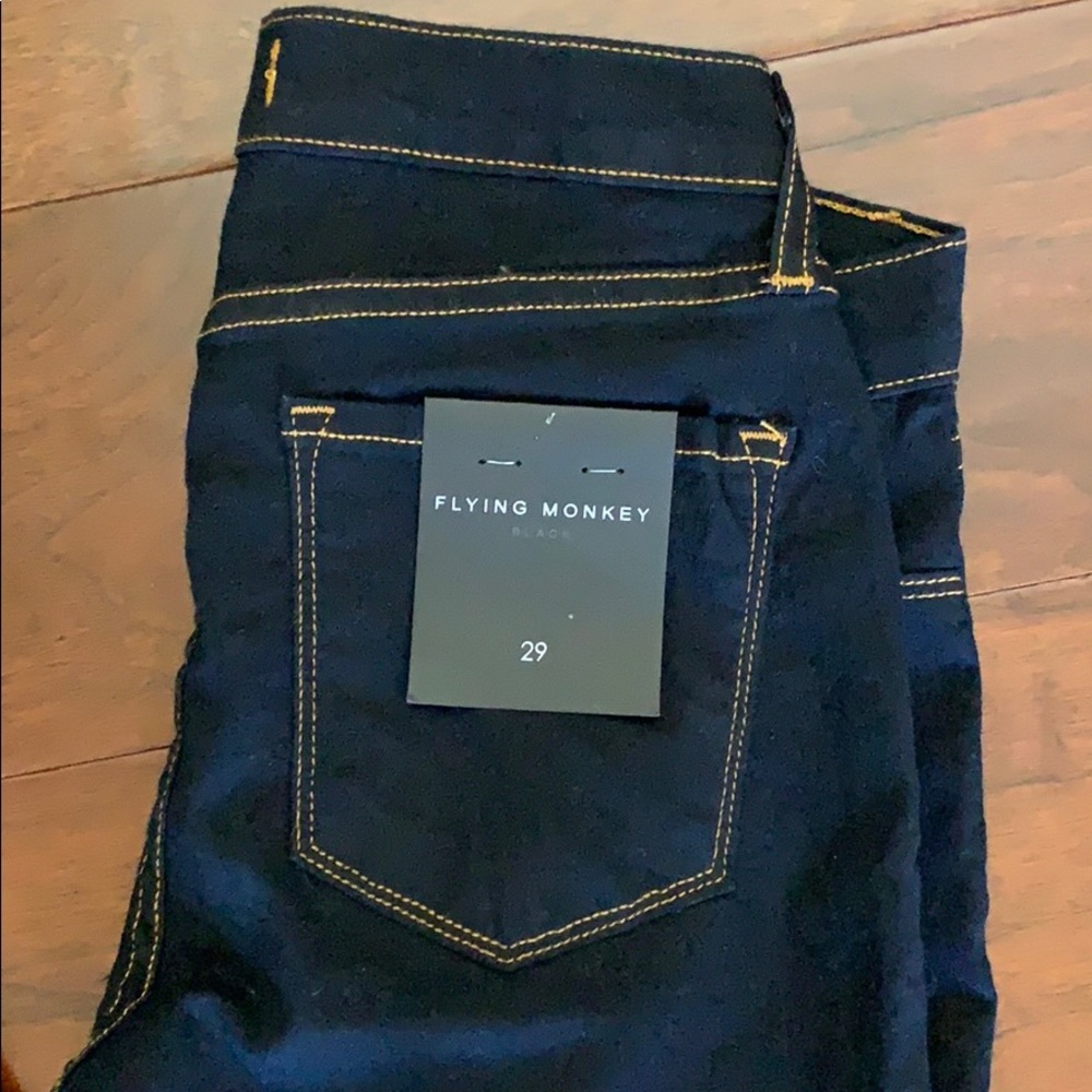 Flying Monkey dark blue skinny jeans NWT